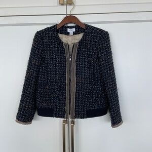 EUC loft tweed bomber jacket